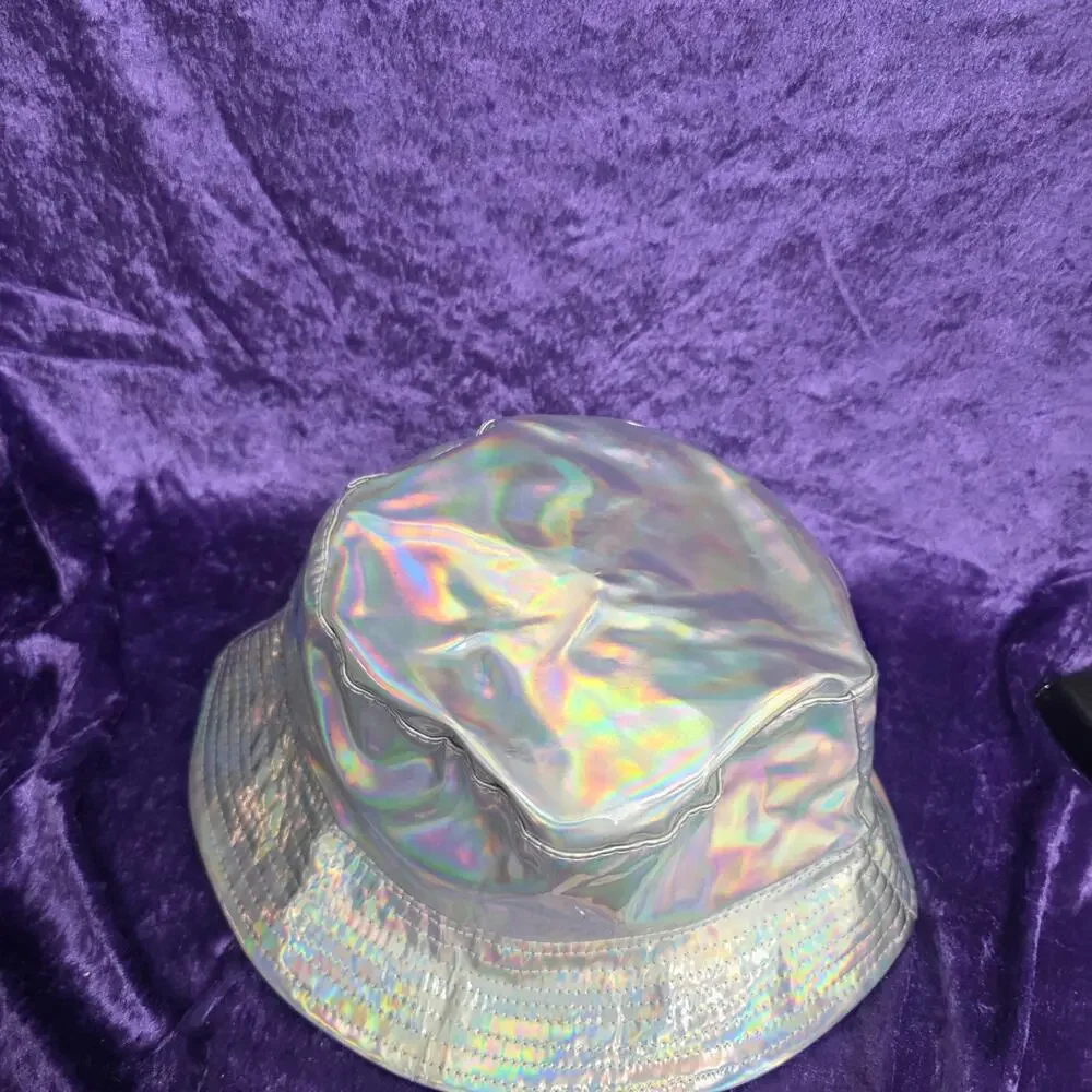 Toddler iridescent shiny new hat